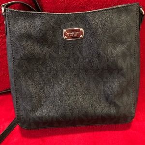 Michael Kors black signature crossbody